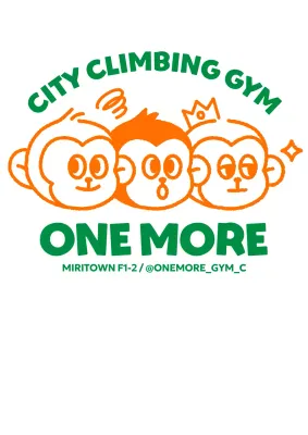 Logo latihan yang lucu dengan ilustrasi monyet