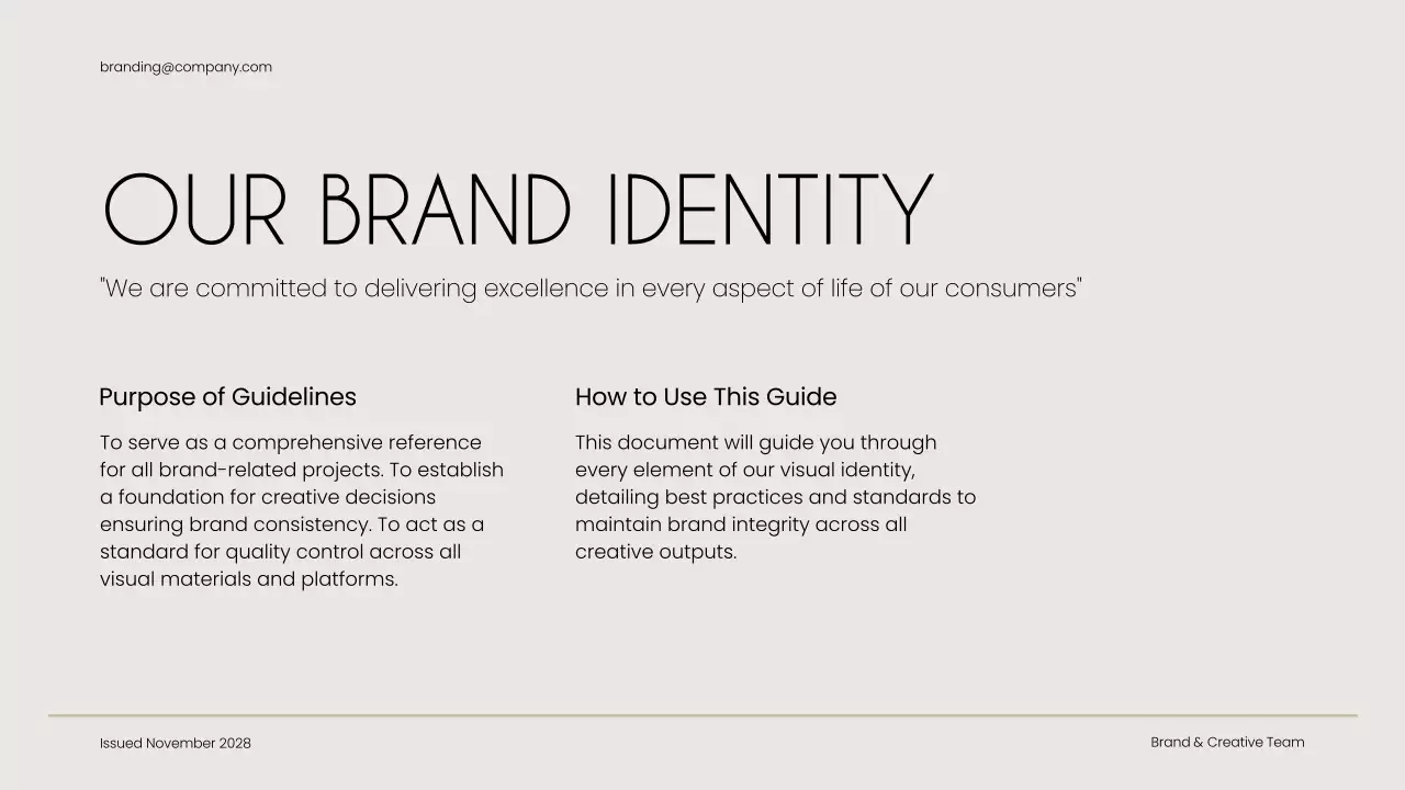 Beige Minimal Brand Guide Presentation