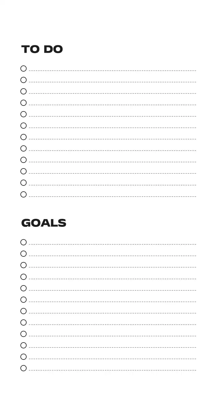 黒と白のスタイリッシュな2025年カレンダー