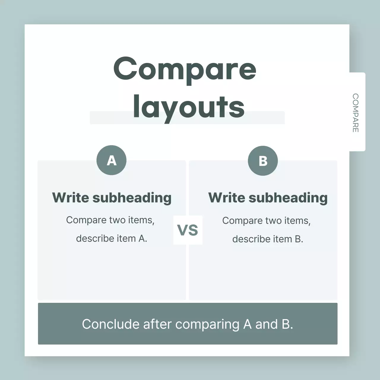 Template Bisnis Minimal Abu-abu Instagram Carousel