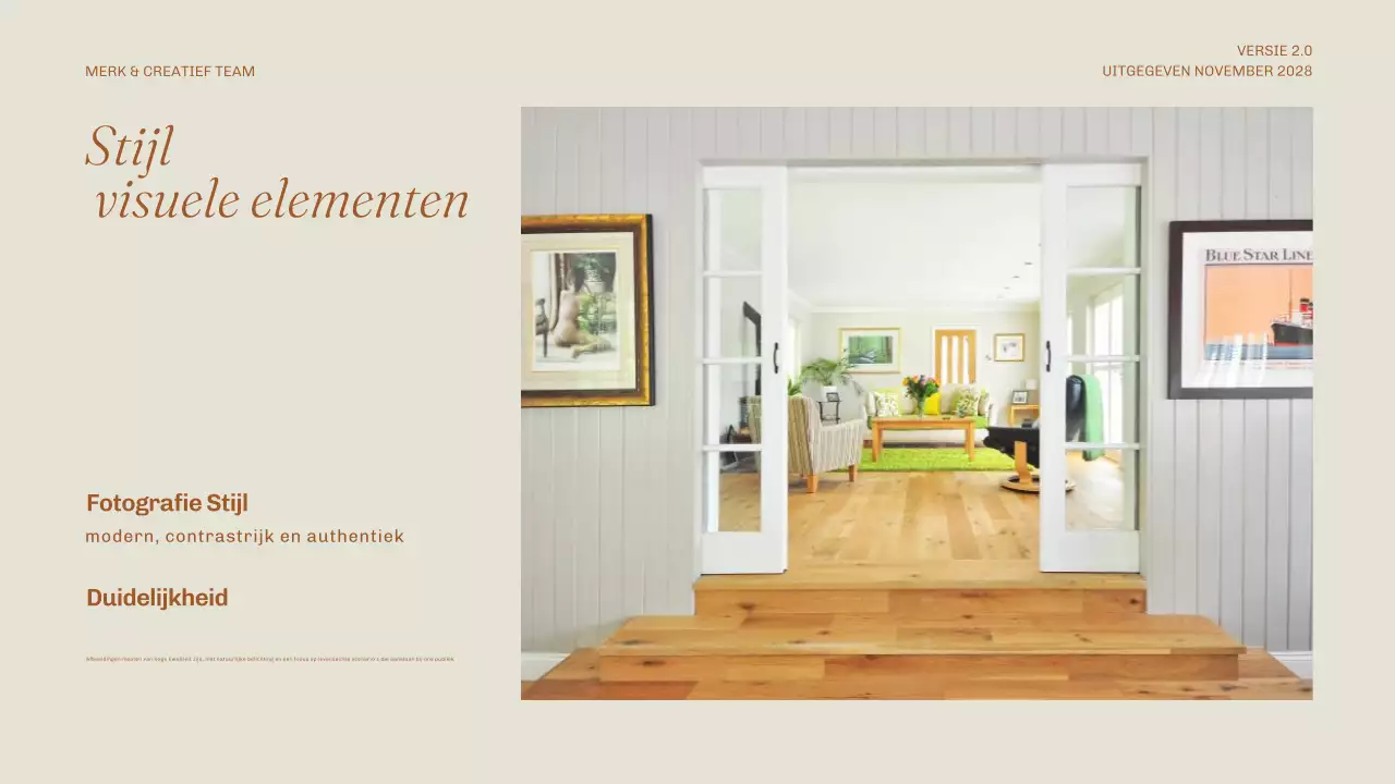 beige minimalistische merkrichtlijn