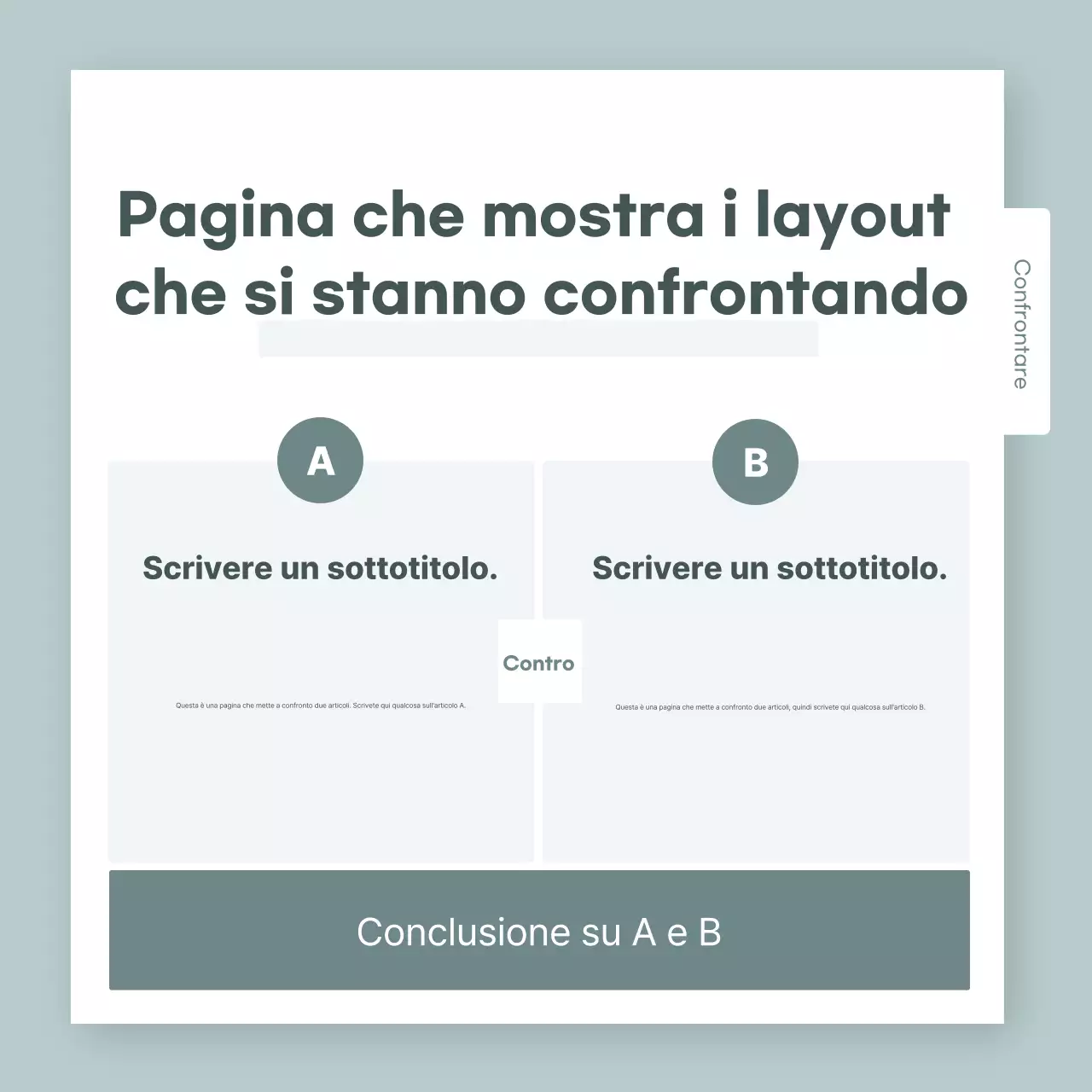 Menta Modello semplice di annunci