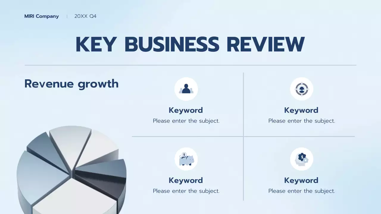 Blue Professional Business Report Presentation