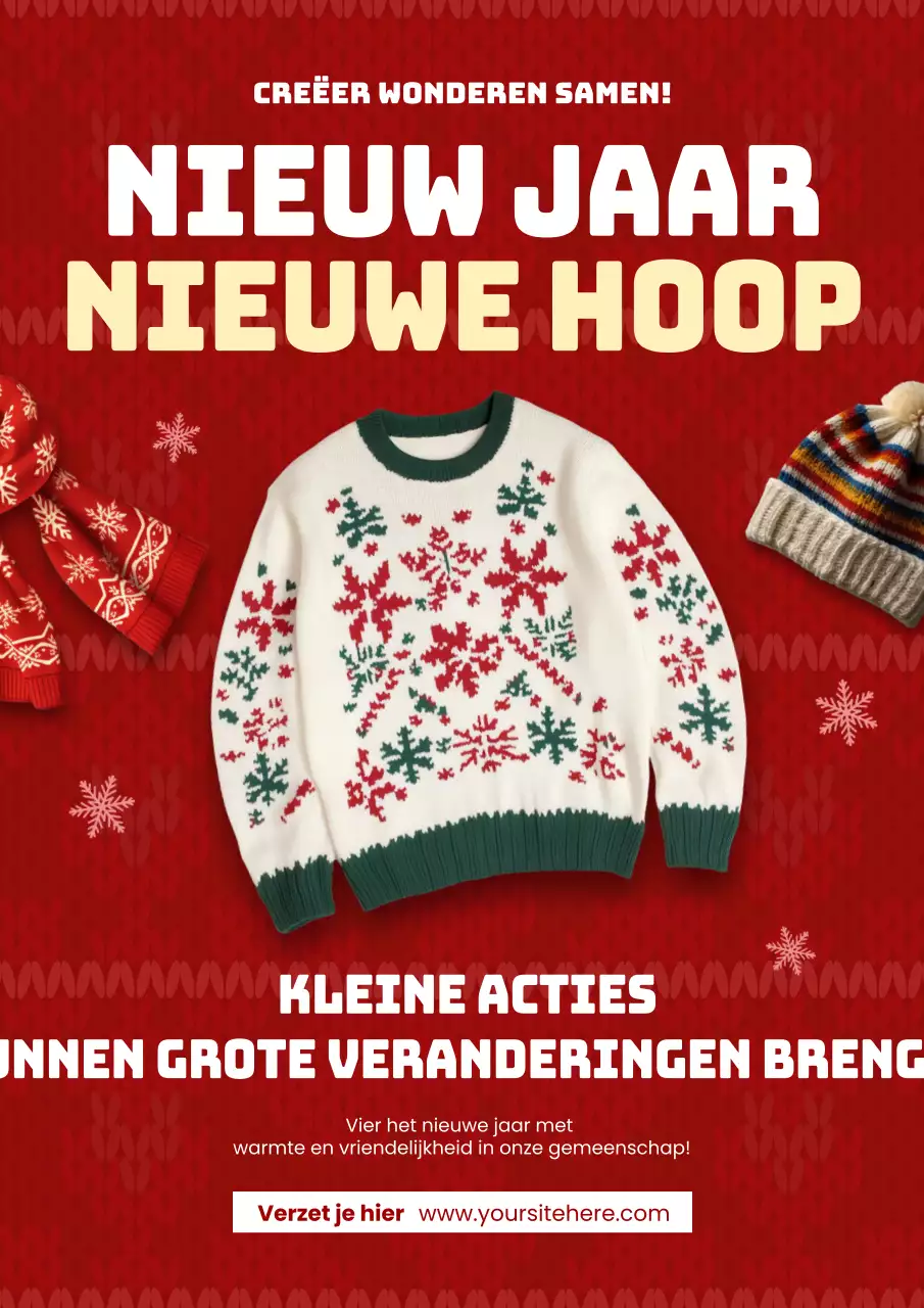 feestelijke uitnodiging rood