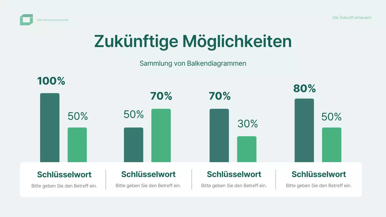 grünes modernes Konferenzdesign