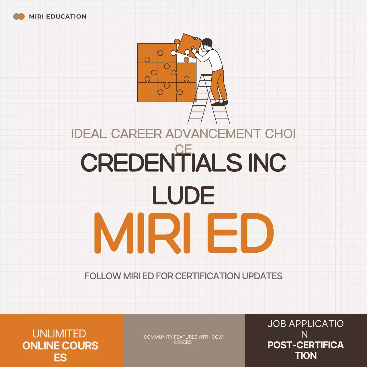 Guia de Certificação Orange Minimal Instagram Carousel