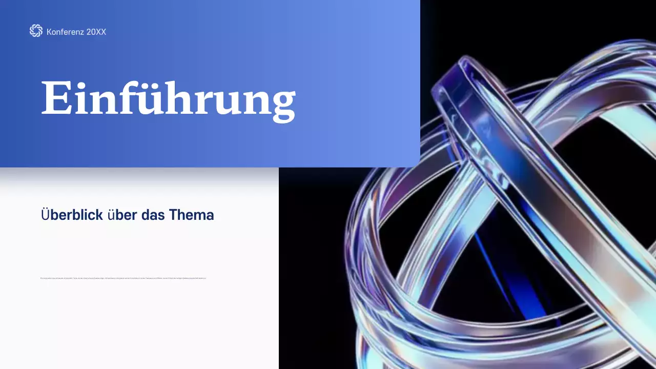 blue modern future Konferenzankündigung