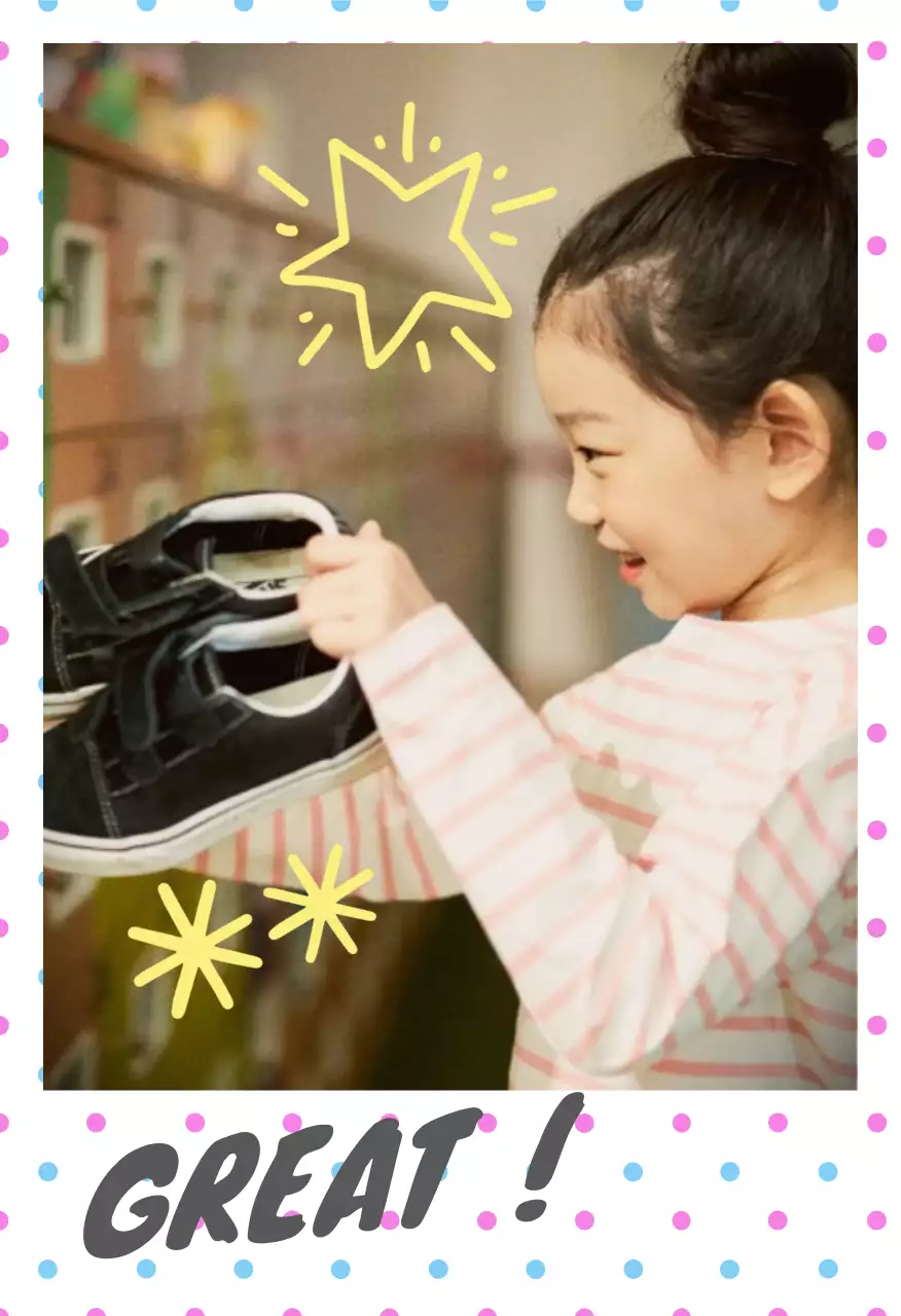 흰색 아기자기한 가족 포토프레임