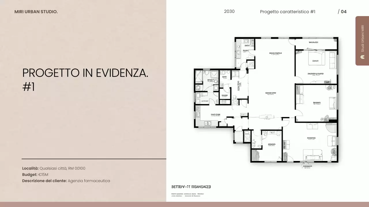 portfolio di architettura moderna grigia