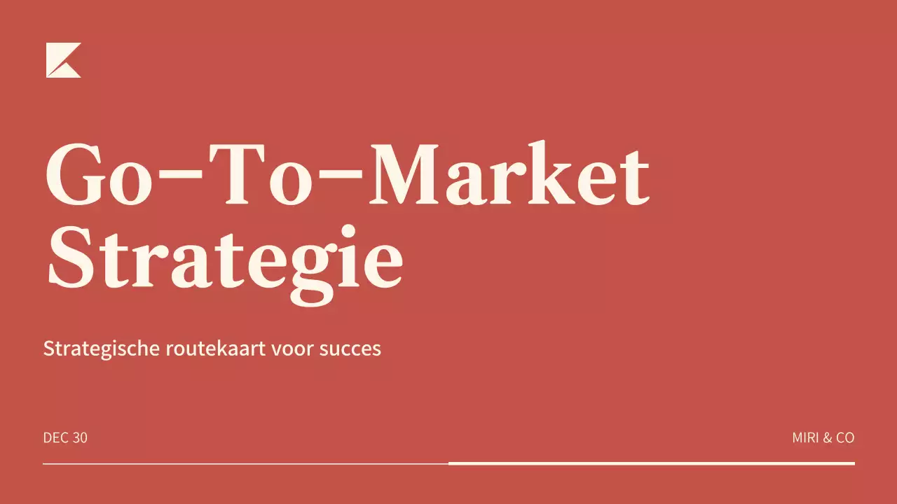 Rood Modern Ondernemingsplan