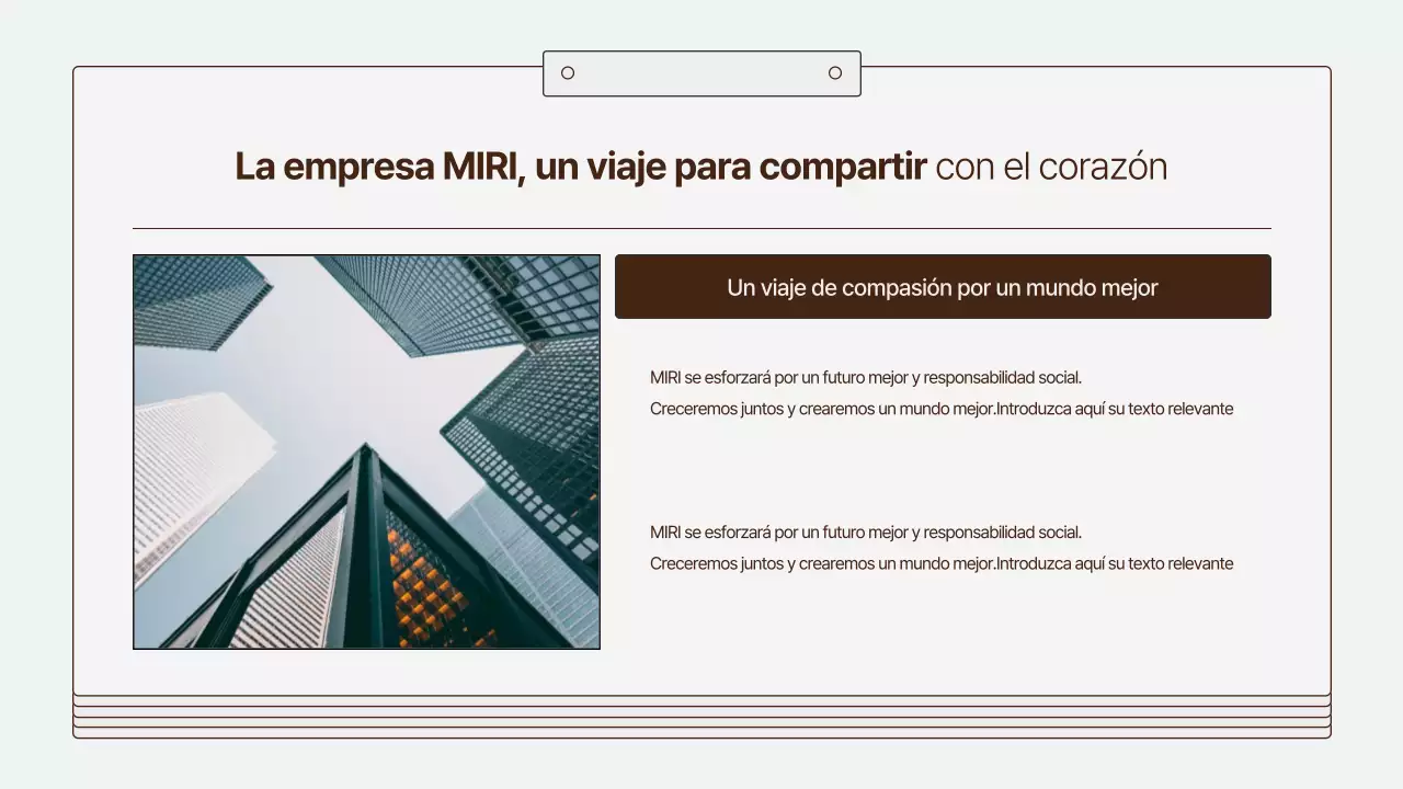 Un informe de responsabilidad social corporativa limpio y de color azul claro