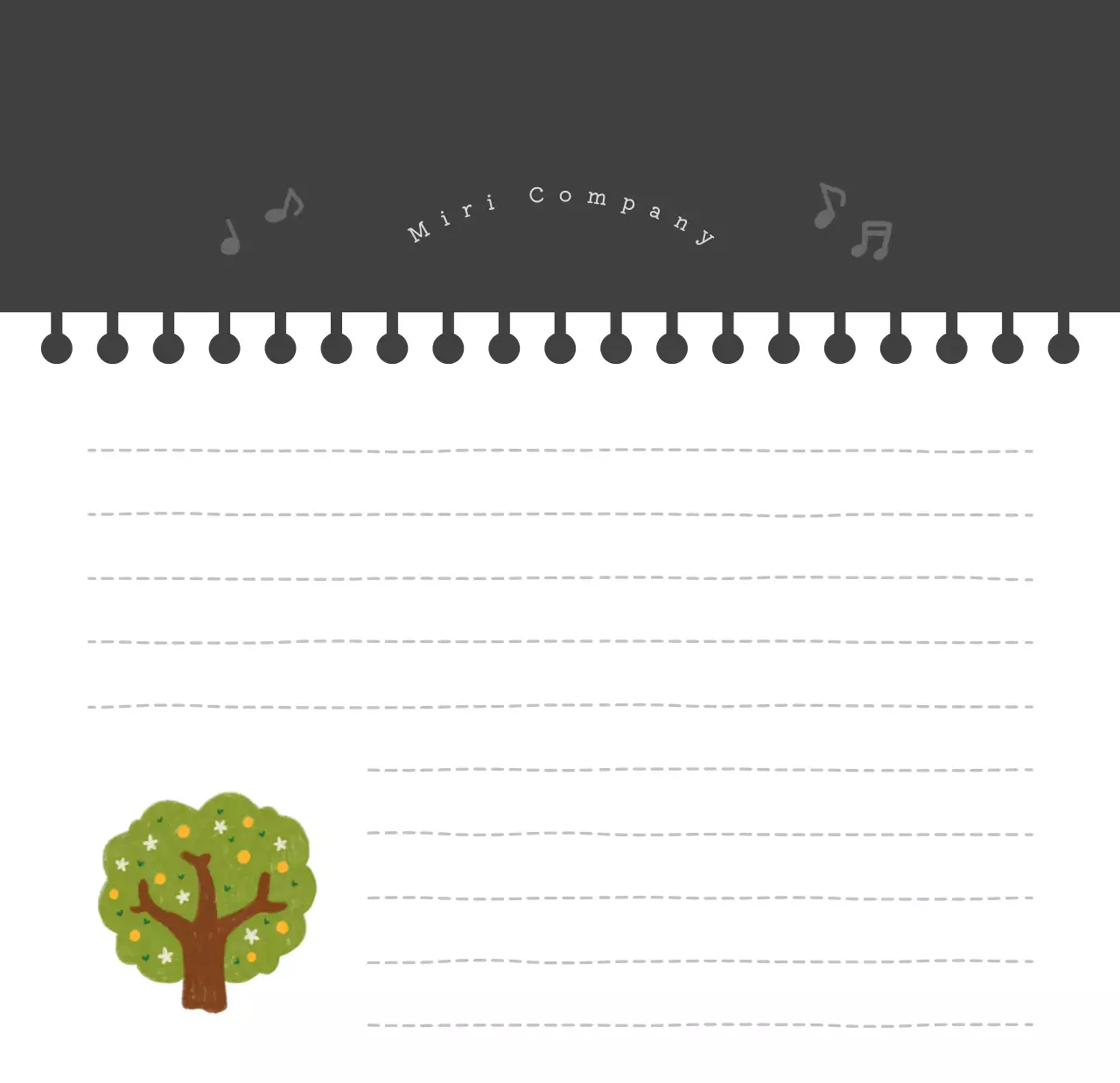 カラフルでかわいいイラストカレンダー