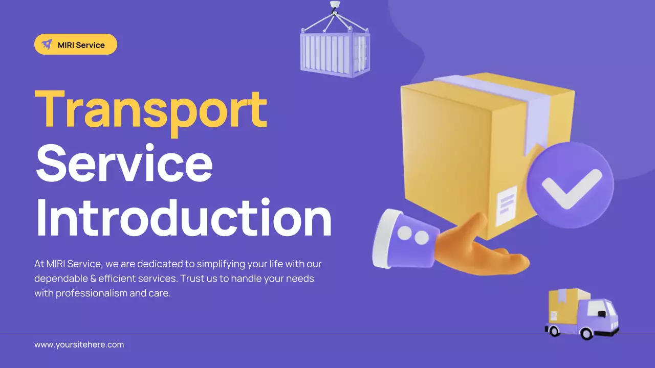 Purple Modern Transport Presentation