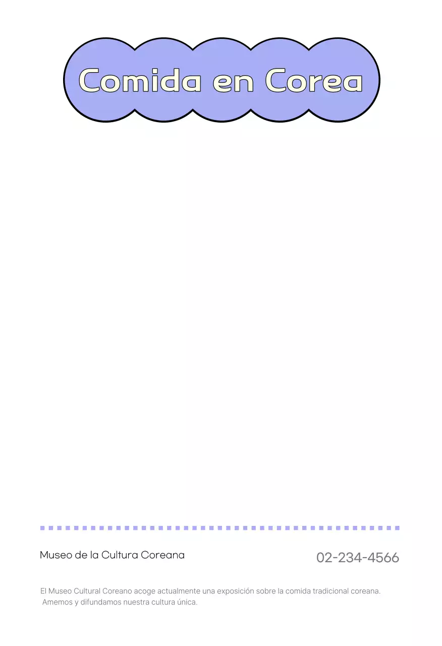 Postal de comida tradicional naranja