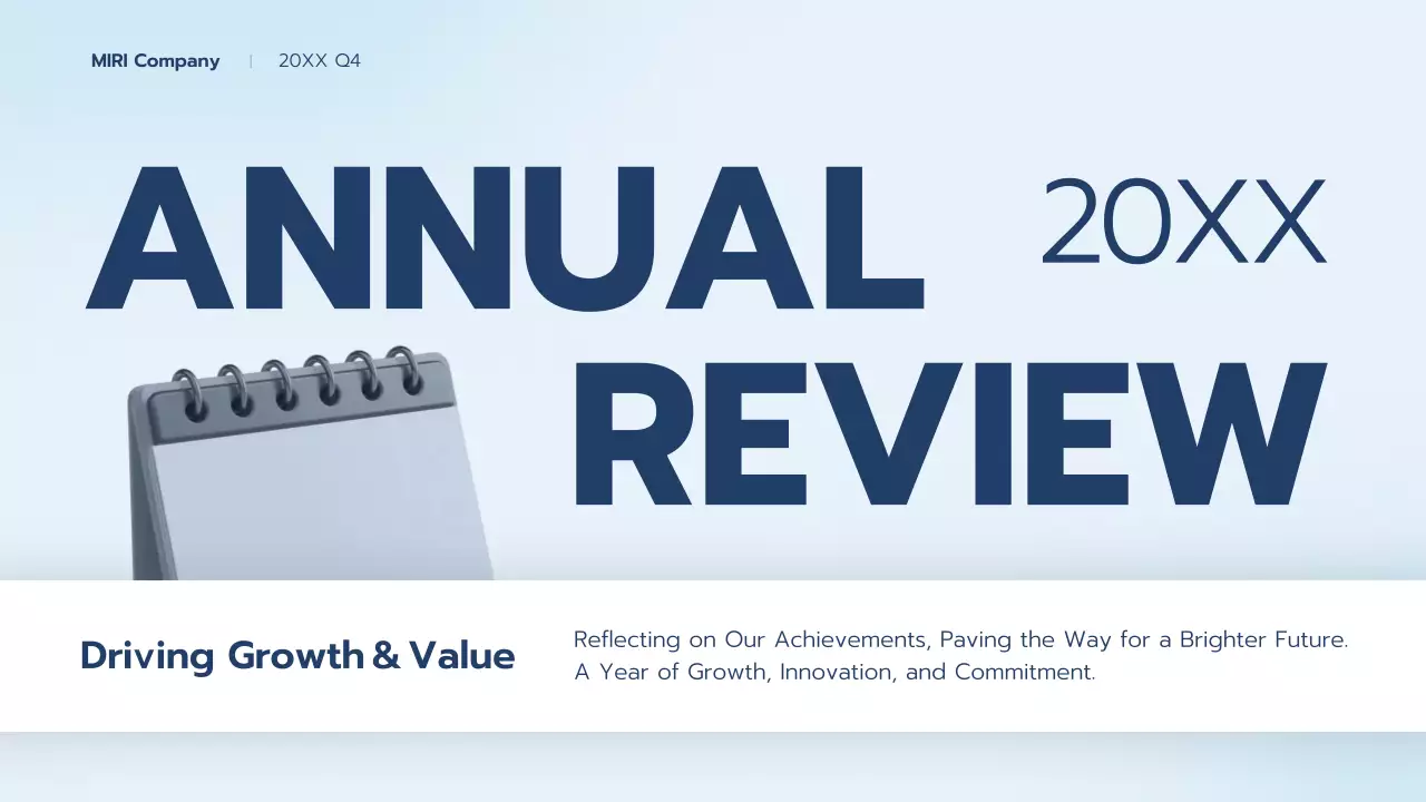 Blue Professional Business Report Presentation