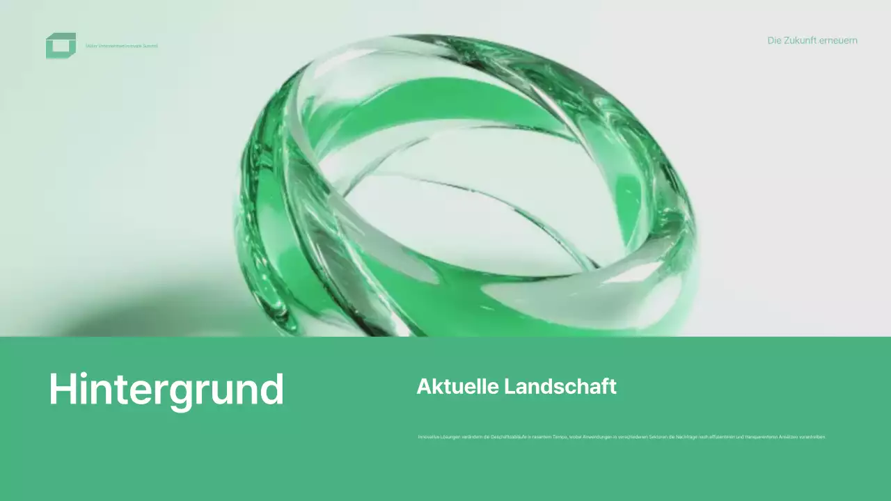 grünes modernes Konferenzdesign