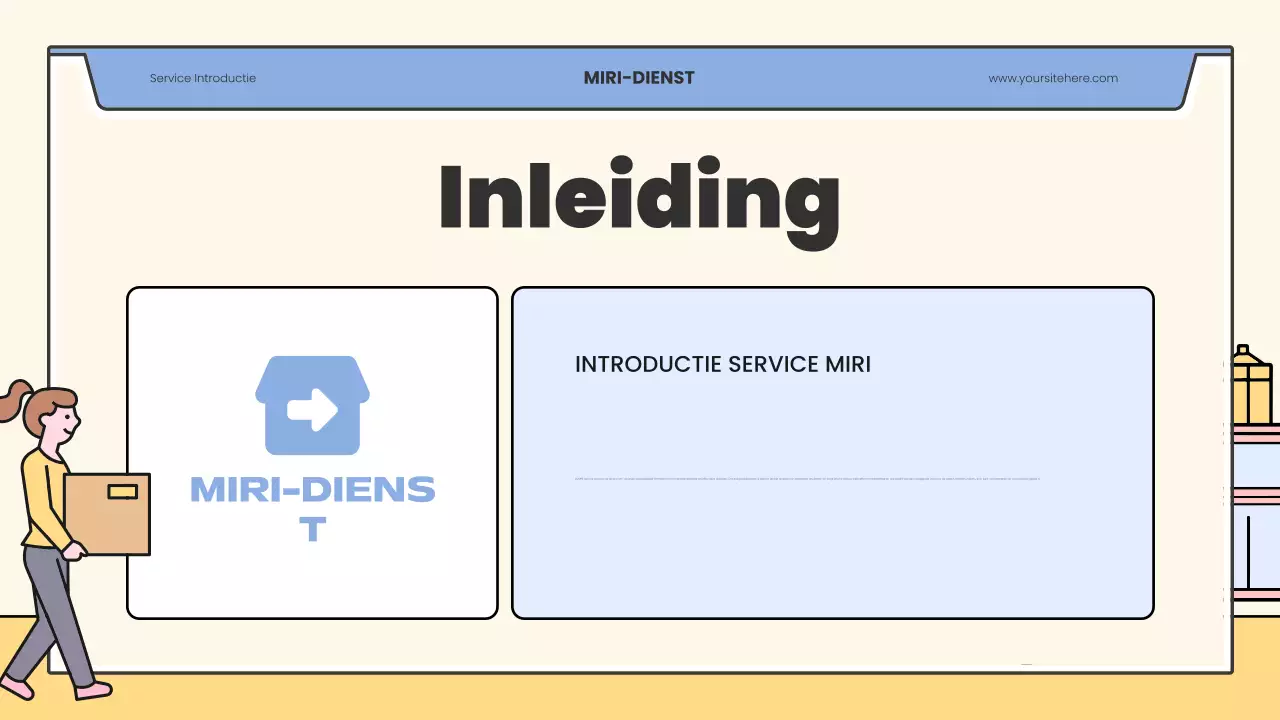 beige moderne verhuisadvertentie