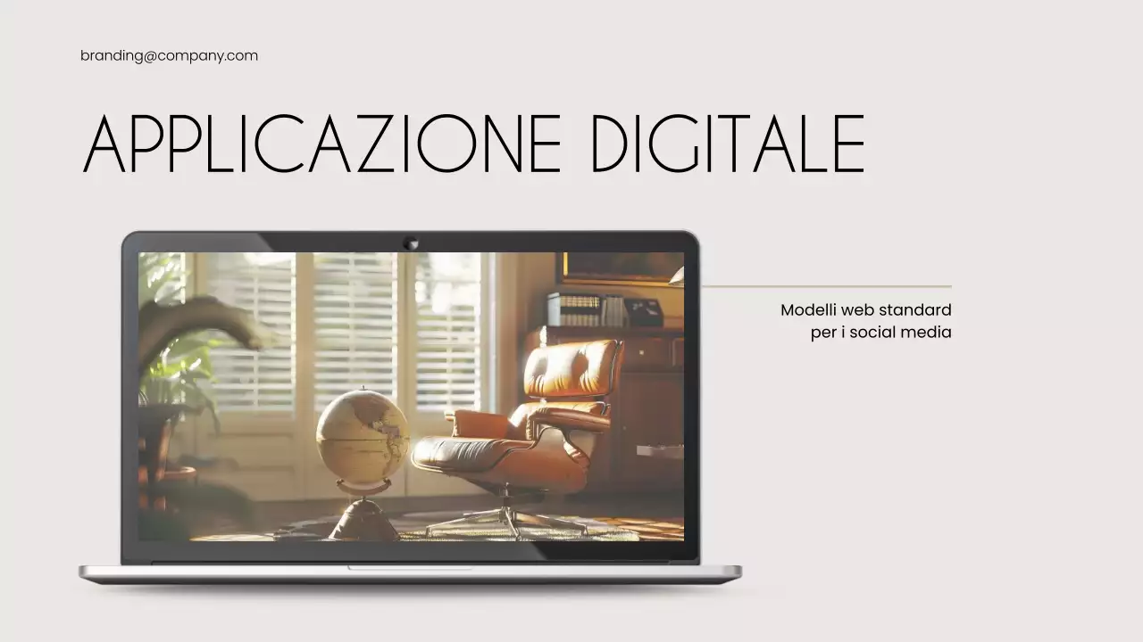 Guida al marchio beige moderno