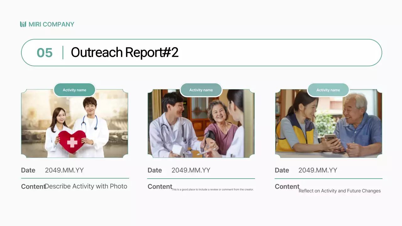Apresentação de negócios modernos e verdes