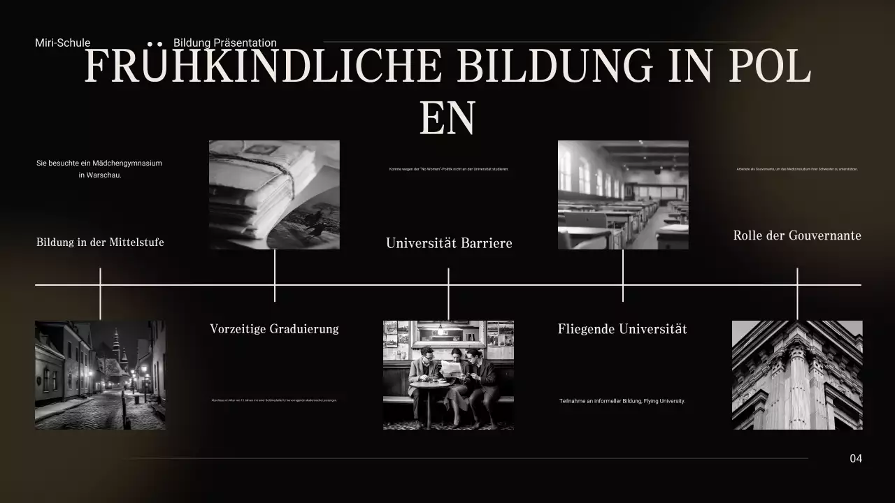 Schwarz und Beige Vintage Minimal Exploring the Life of Marie Curie Class Material