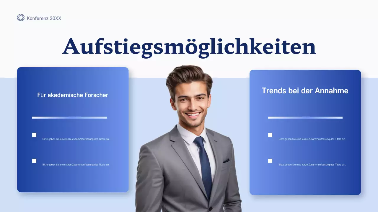 blue modern future Konferenzankündigung