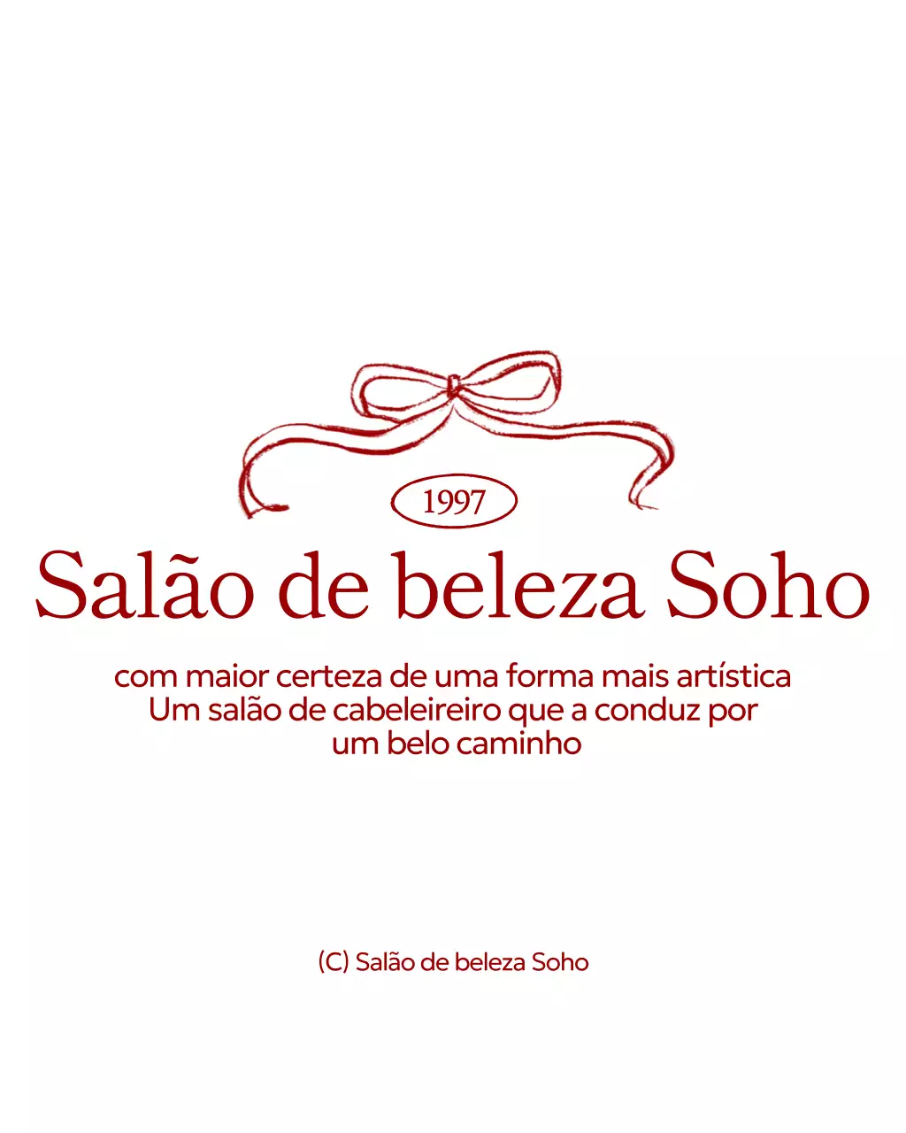 Logótipo simples de salão de beleza