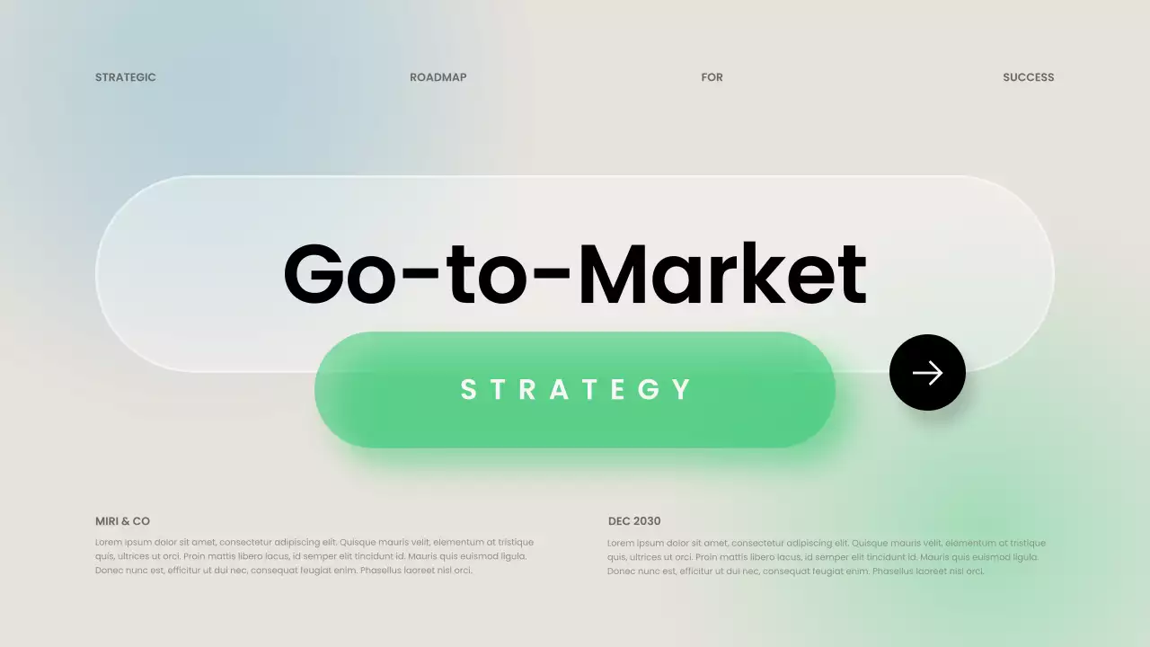 민트 모던 비즈니스 플랜 프레젠테이션