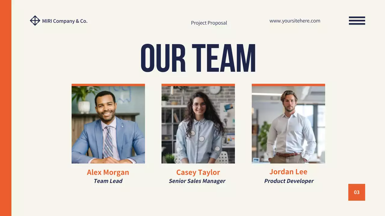 오렌지 모던 프로젝트 제안서 문서 프레젠테이션