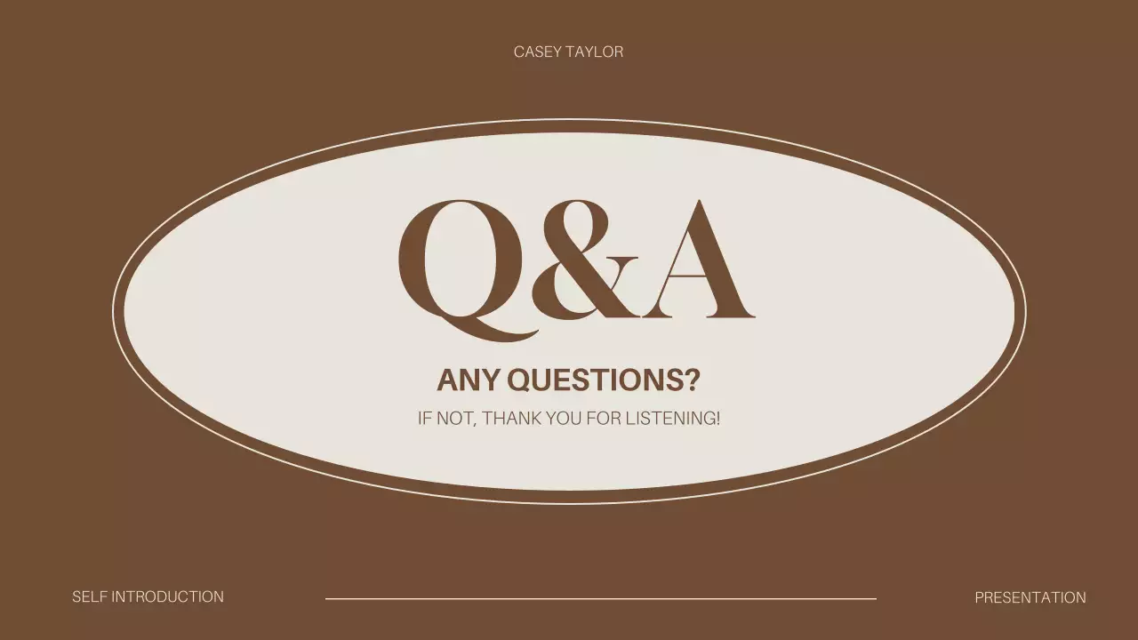 Modelo de apresentação de introdução Brown Classic