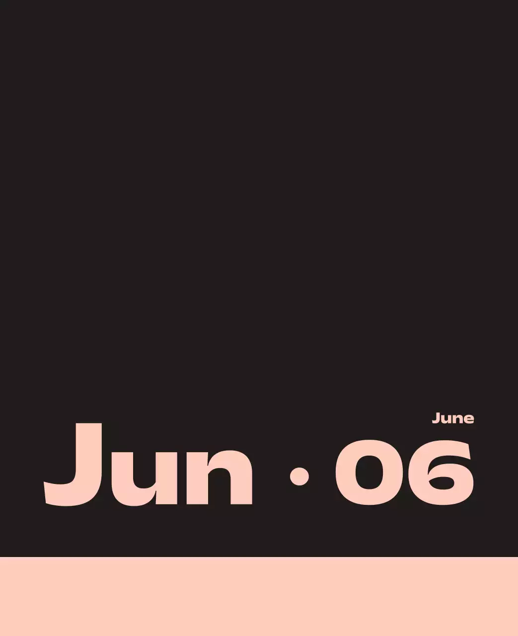 黒と白のモダンな2025年カレンダー