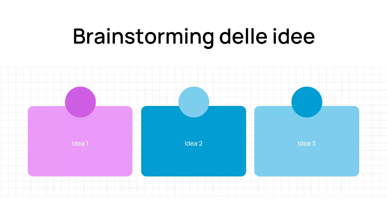Presentazione di brainstorming digitale di tendenza, audace e minimale