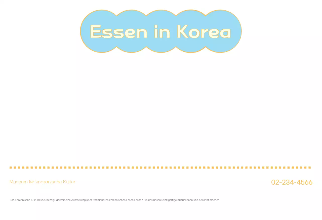 Postkarte Traditionelles koreanisches Essen in Minze