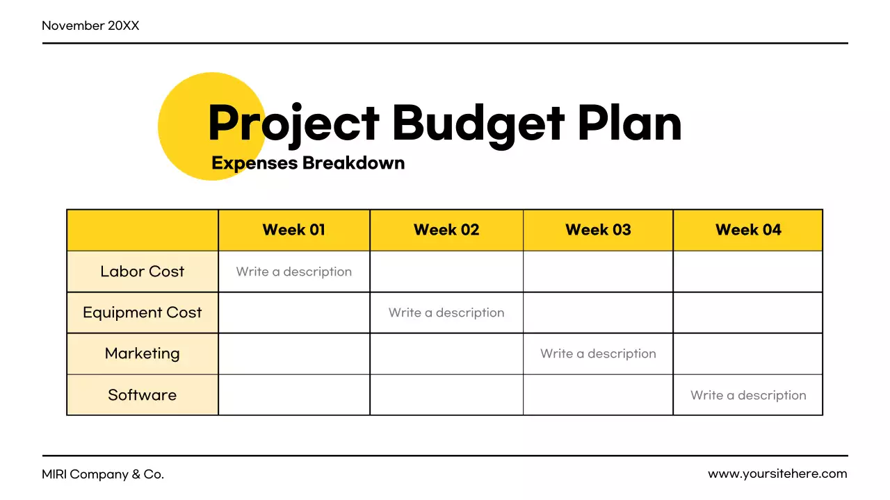 White Professional Project Document Presentation