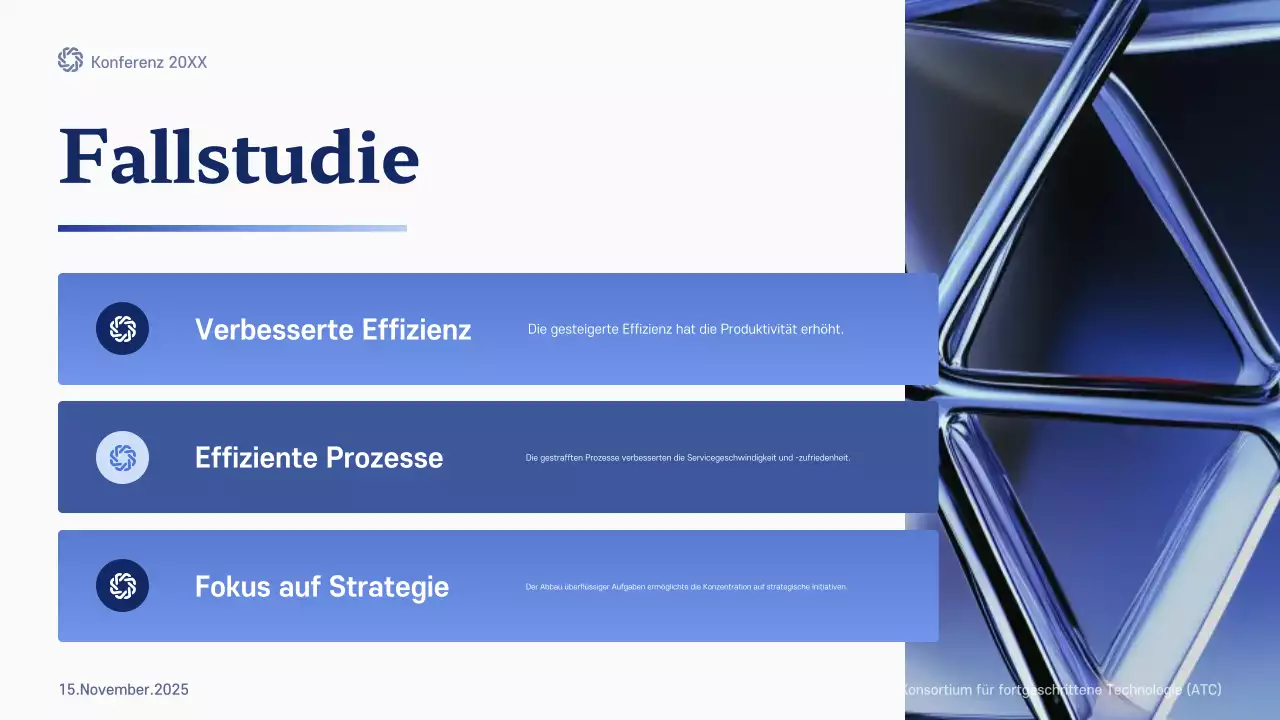 blue modern future Konferenzankündigung