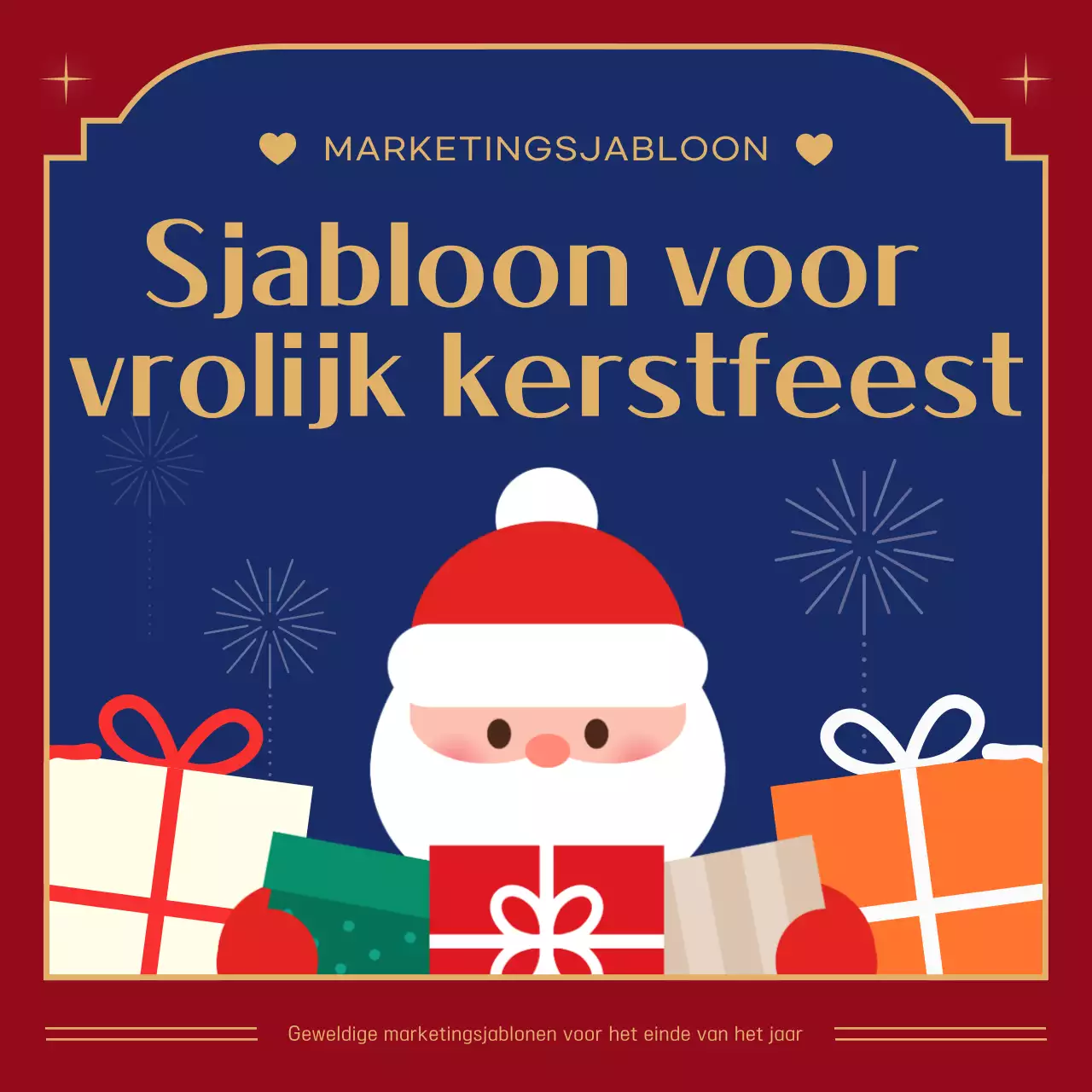 Rode gezellige kerstactie