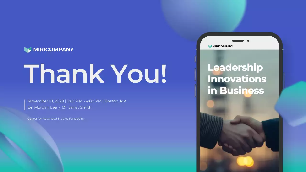 Blue Modern Business Presentation