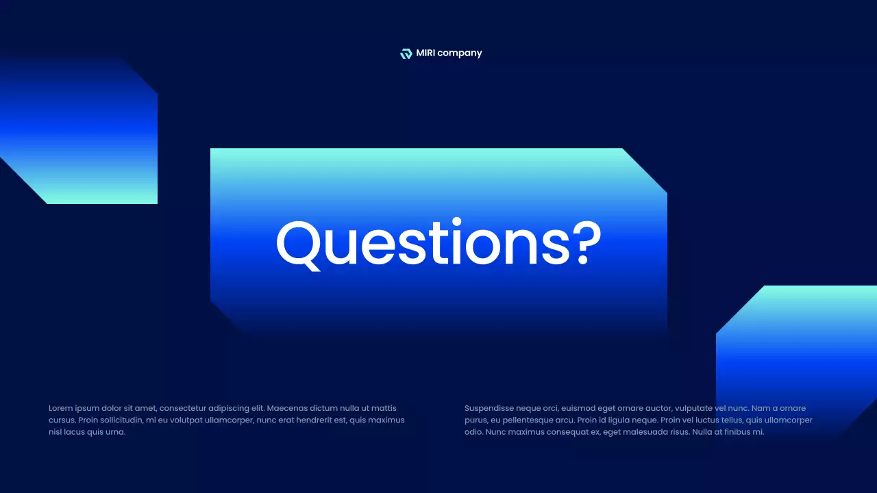 블루 모던 테크놀로지 프리젠테이션