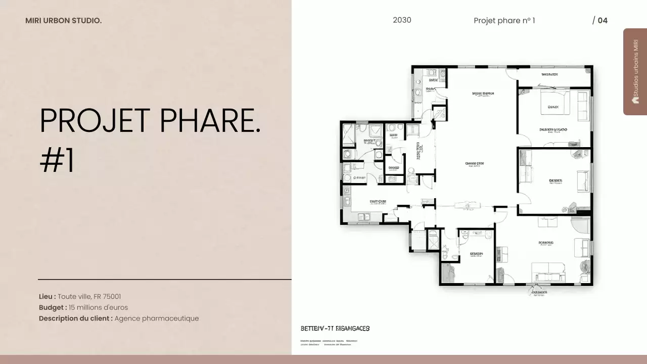 portefeuille d'architecture moderne grise