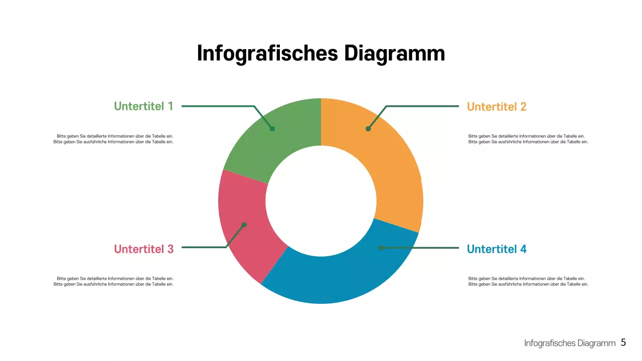Regenbogen moderne infografische Präsentation Vorlage