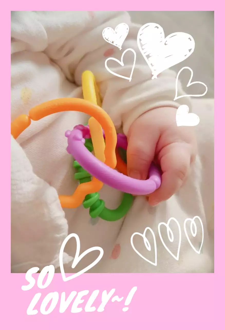 흰색 아기자기한 가족 포토프레임