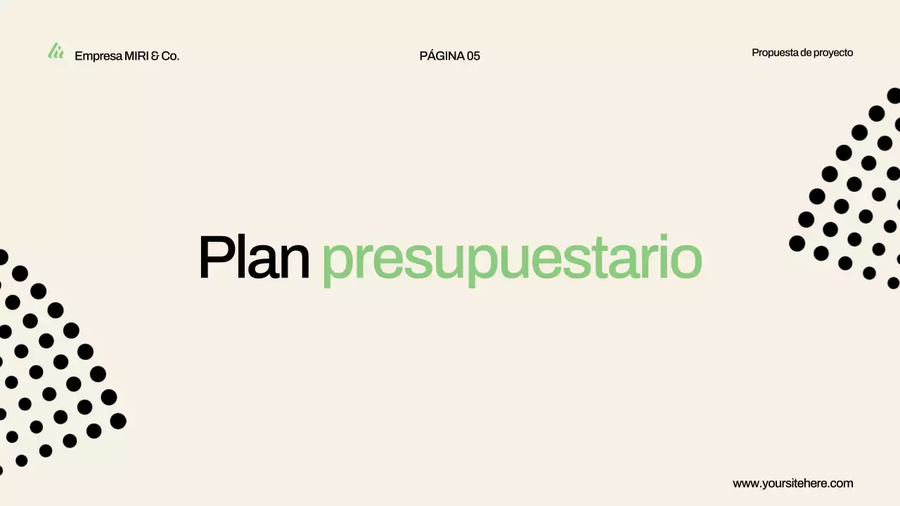 presentación de la propuesta de proyecto green modern