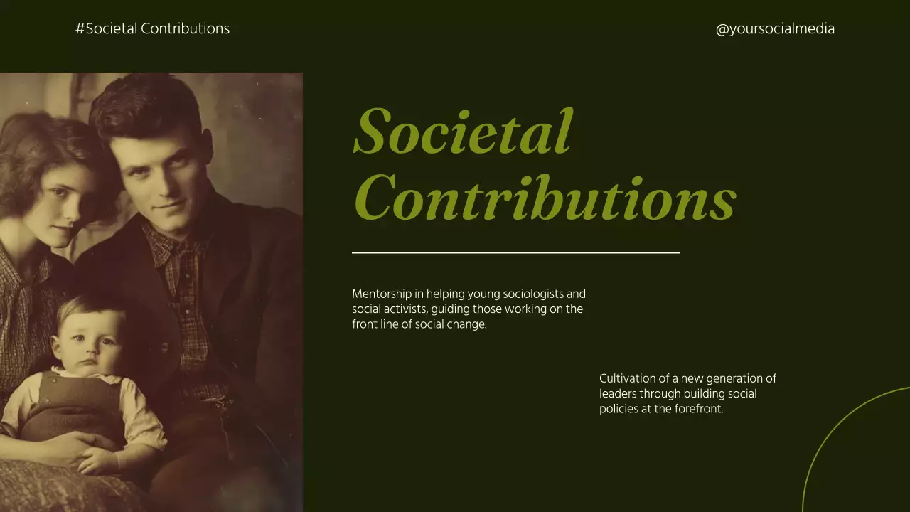 Green Vintage Biography Presentation