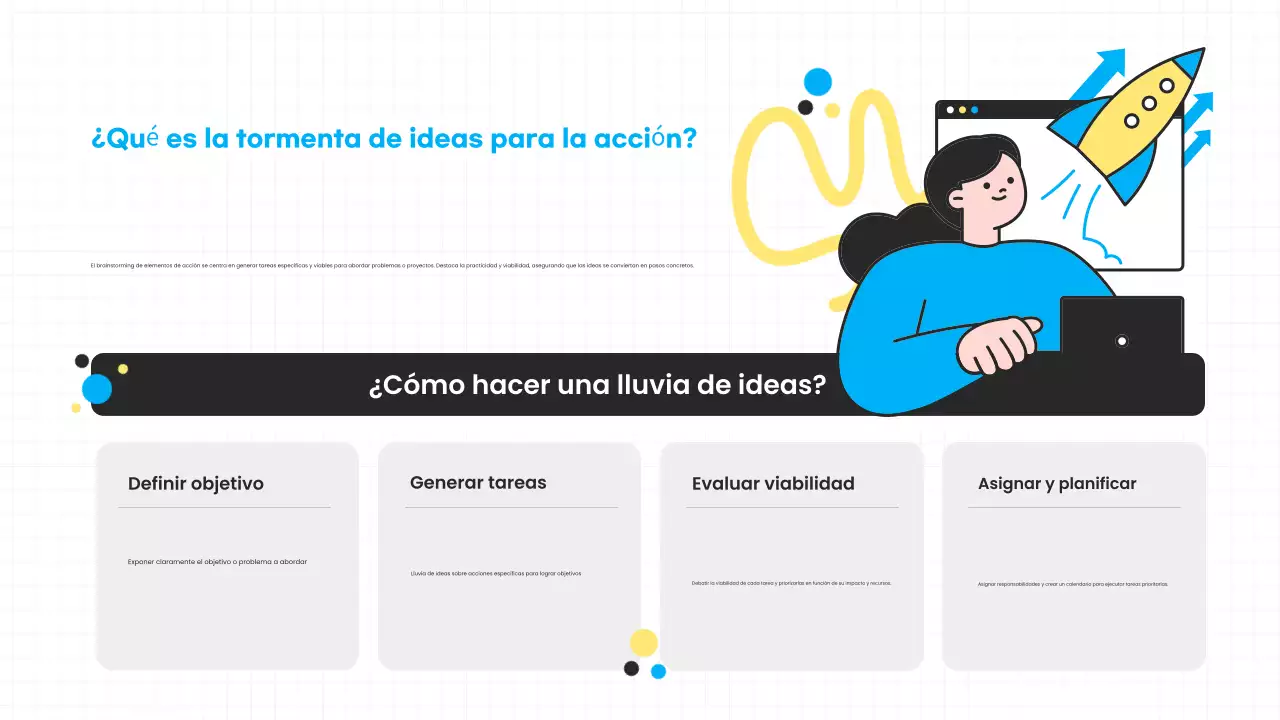 blue modern brainstorming presentation