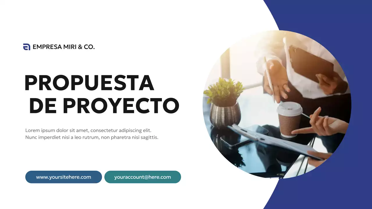 blue modern business proposal