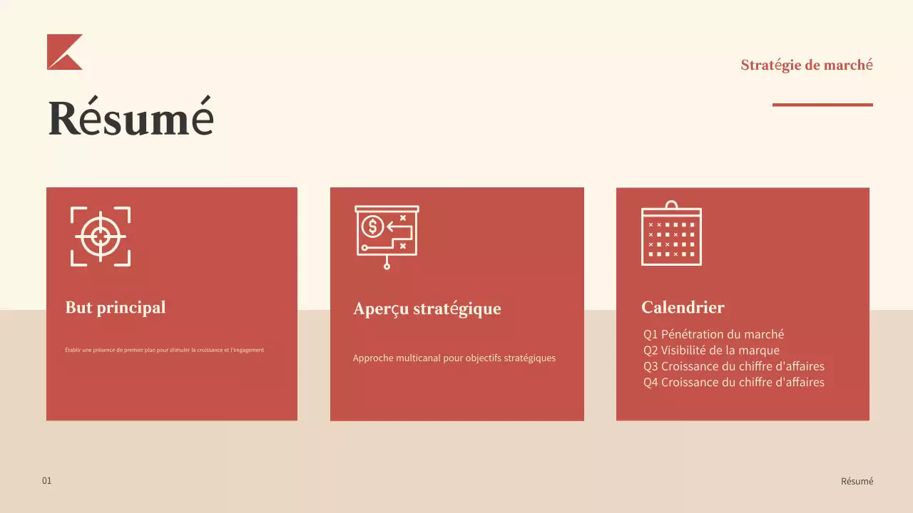 Plan d'affaires Red Modern