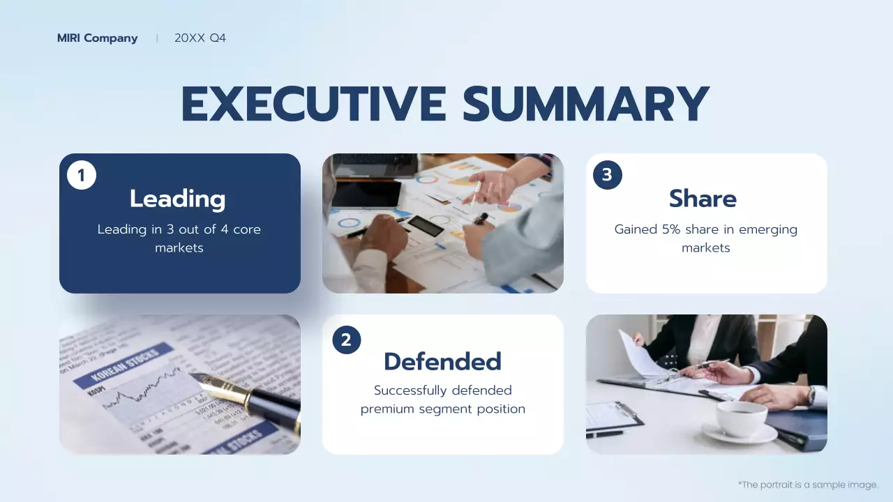 Blue Professional Business Report Presentation