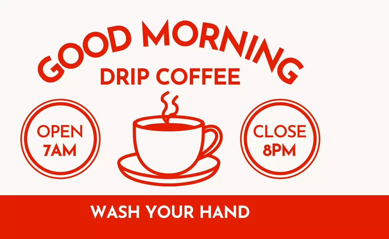 Promote a modern cafe with retro style