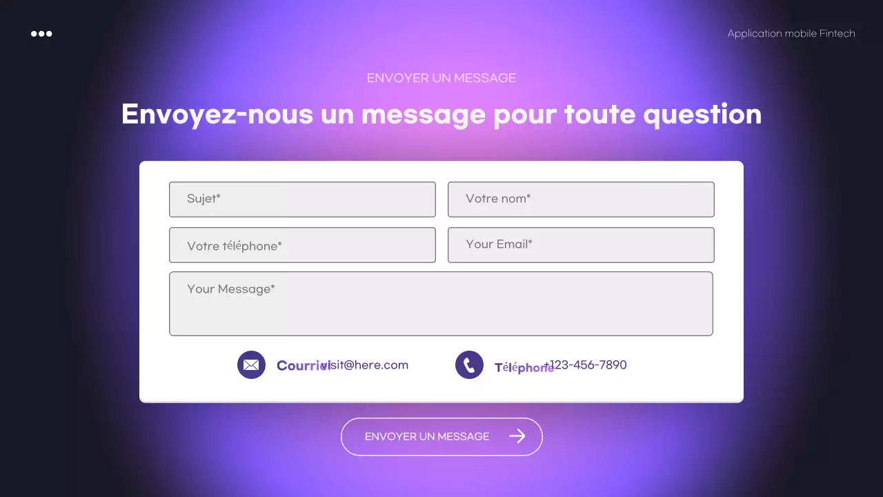 promotion de la fintech moderne pourpre