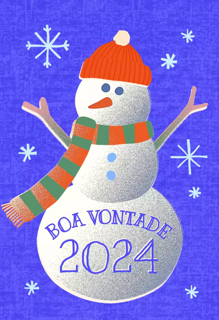 Festival de inverno Blue Simple