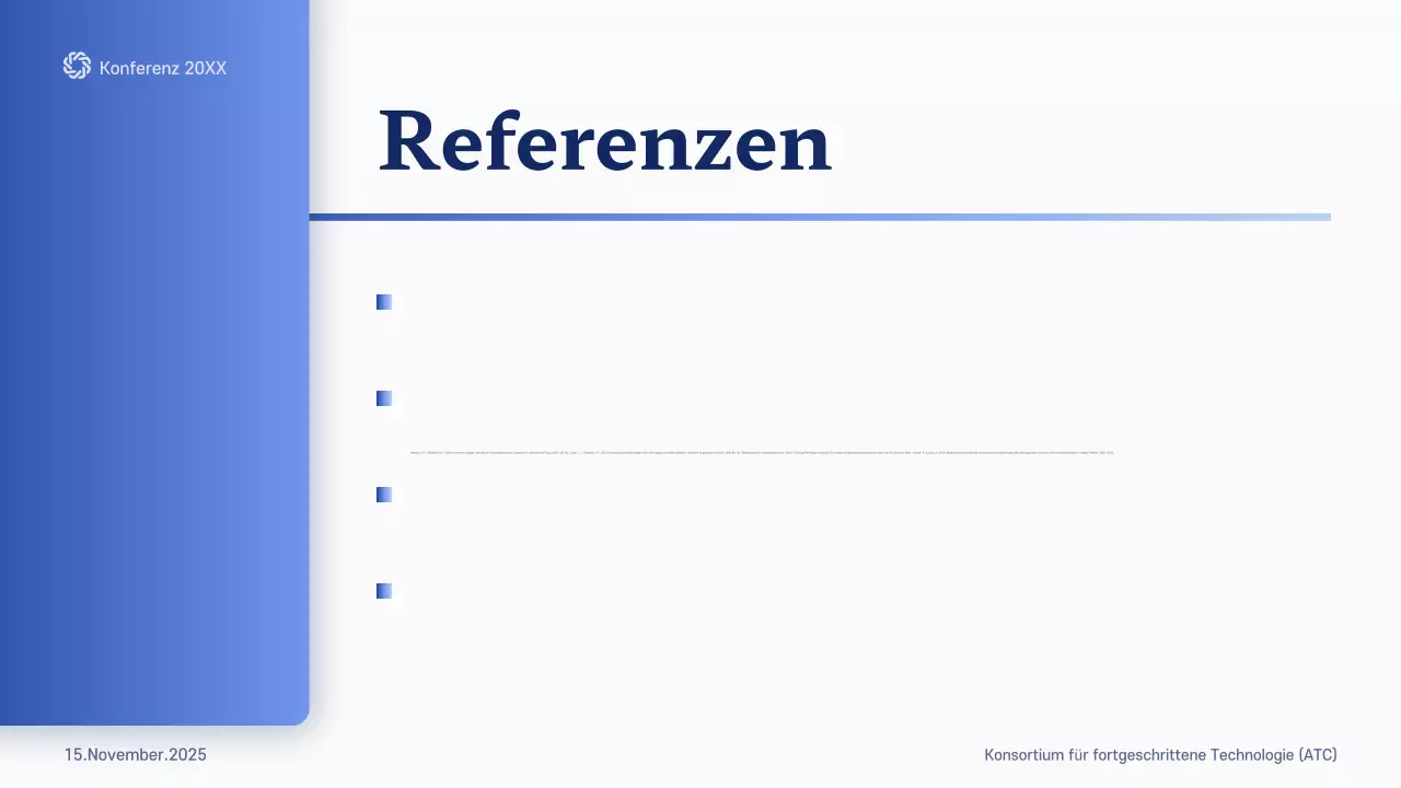 blue modern future Konferenzankündigung
